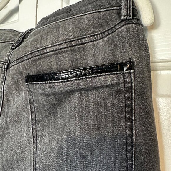 WHBM High-Rise Croc Skinny Ankle Jeans - Picture 7 of 10